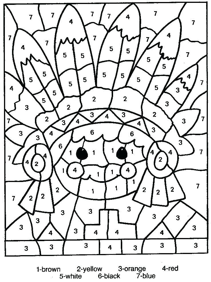 737x987 Free Thanksgiving Color By Number Printable Pages Free