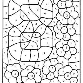 268x268 Color By Number Coloring Pages Coloring Sheets With Numbers