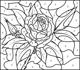 256x226 Color By Number Printables For Adults
