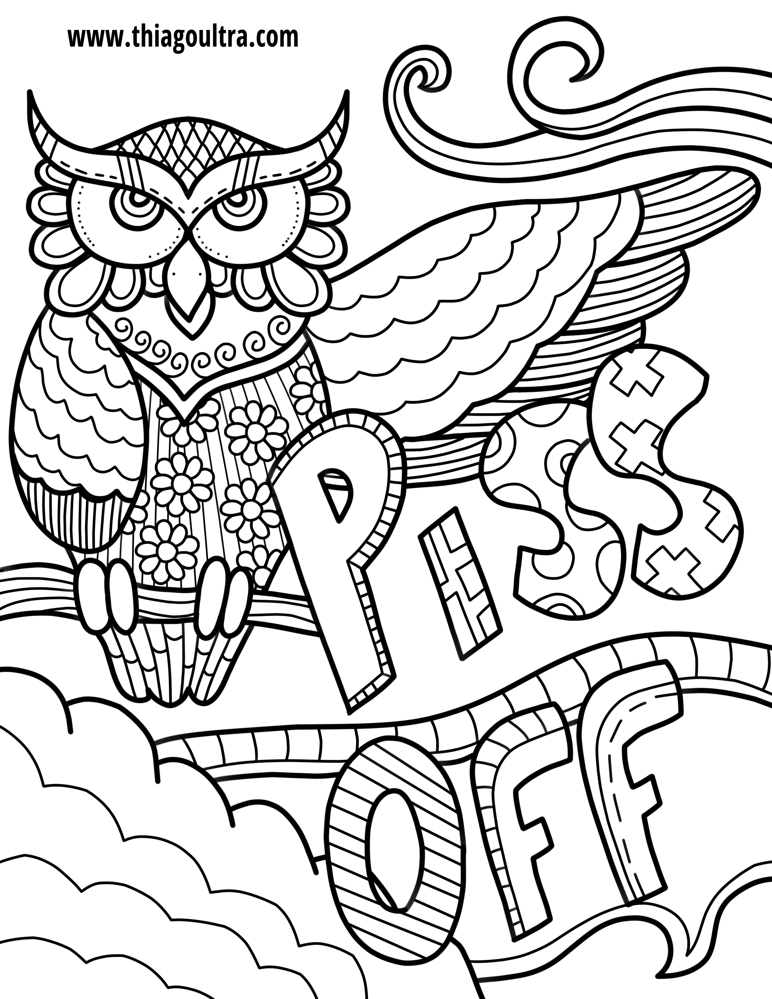 2550x3300 Free Printable Coloring Page Archives Thiago Ultra Of Swear Word