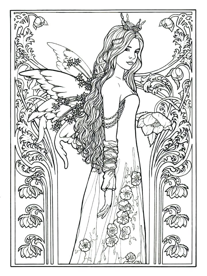 720x960 Free Printable Fairy Coloring Pages For Adults Fairies Coloring