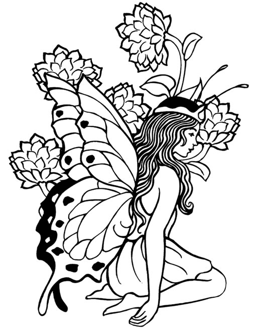 508x655 Printable Coloring Pages Of Fairies Mesmerizing Free Printable