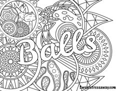 236x182 Sweary Coloring Page