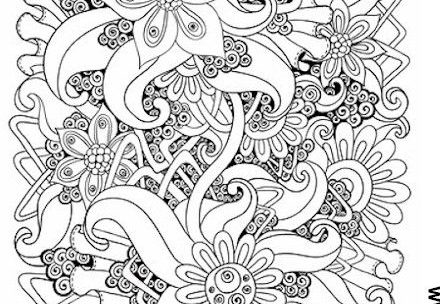 445x304 Free Printable Coloring Pages For Adults Advanced Flowers Just