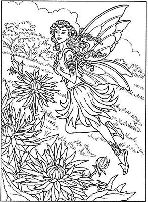 Free Printable Coloring Pages For Adults Fairies