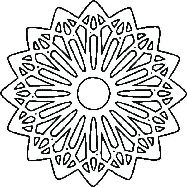 600x600 Geometric Coloring Page Geometric Coloring Pages Printable Design