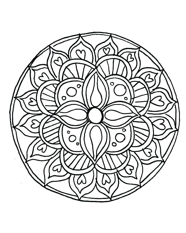615x769 Free Printable Coloring Pages For Adults Geometric