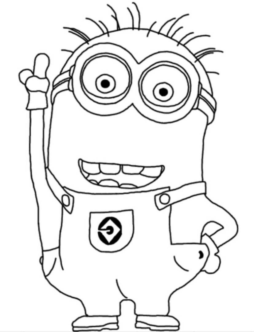 827x1080 Minion Coloring Pages, Printable Minion Coloring Pages, Free