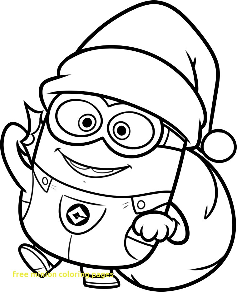 759x938 Free Minion Coloring Pages Minion Pictures To Colour Minion
