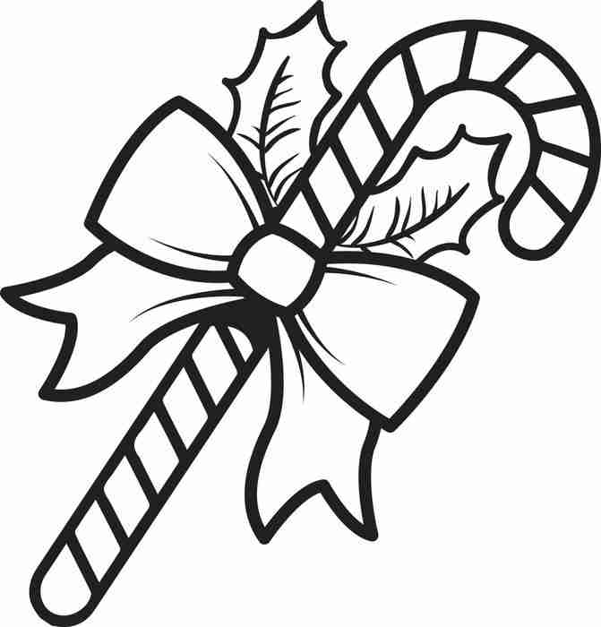 671x700 Free Printable Candy Cane Coloring Page For Kids 1 Beauteous Pages