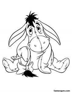 236x302 Printabel Coloring Pages Disney Characters Eeyore