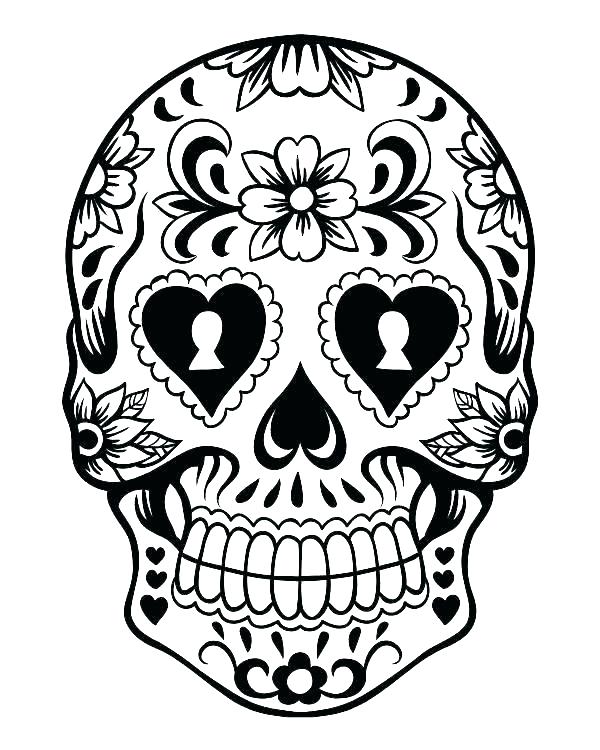 600x750 Free Printable Candy Skull Coloring Pages Jgheraghty.site