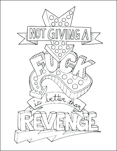 389x504 Printable Coloring Books Swear Word Adult Coloring Pages Free