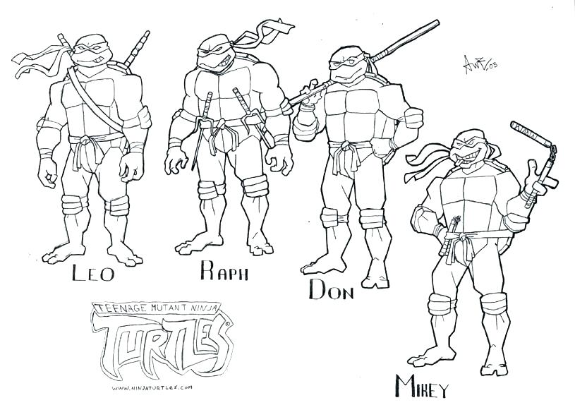 815x574 Ninja Turtles Coloring Pages Printable S S Teenage Mutant Ninja