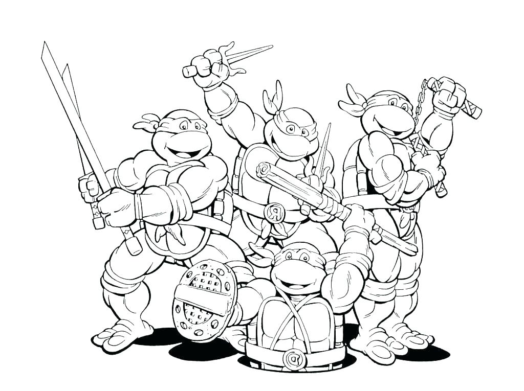 1024x765 Ninja Turtles Free Coloring Pages