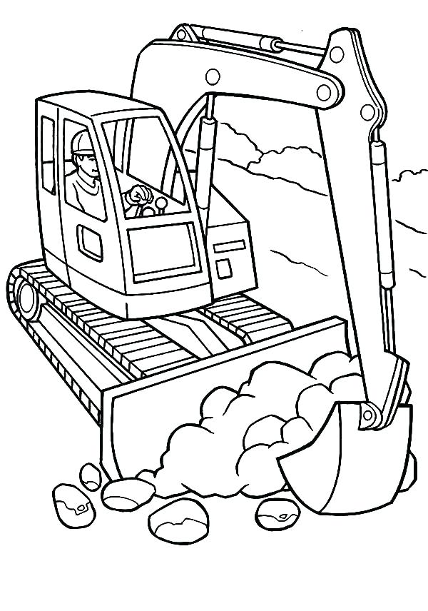 600x856 Construction Equipment Coloring Pages Free Construction Equipment