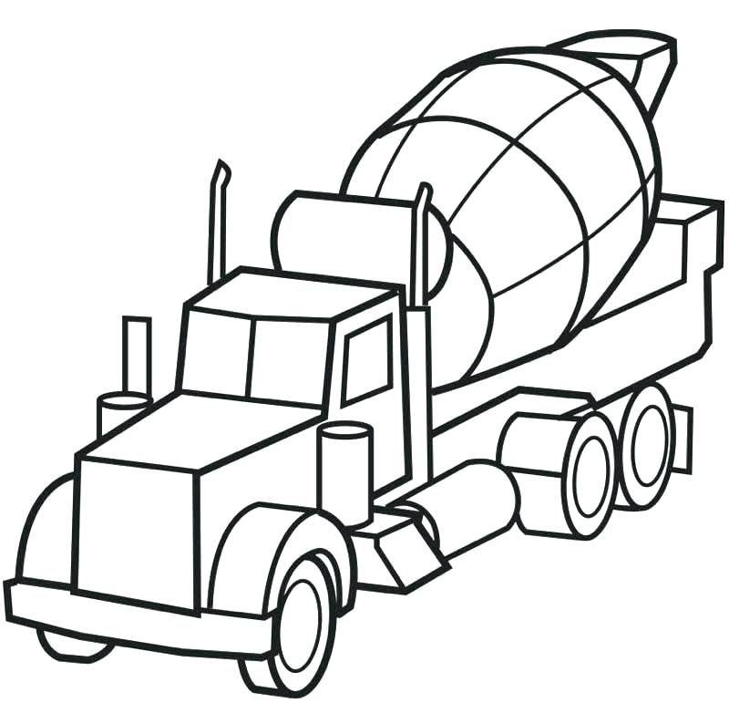 800x771 Construction Vehicles Coloring Pages Free Printable Truck Coloring