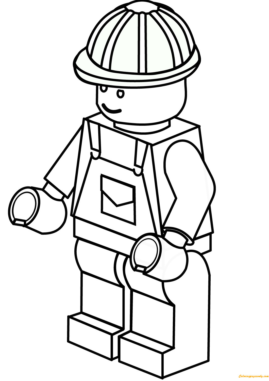 1060x1500 Construction Worker Coloring Pages To Print Free Printable Kids