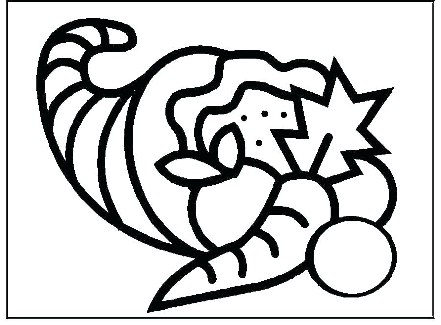 900x663 Cornucopia Coloring Pages To Print Cornucopia Coloring Pages