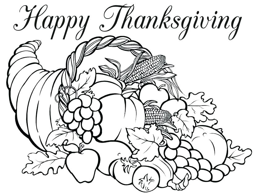 825x627 Empty Cornucopia Coloring Page Image Cornucopia Coloring Sheets