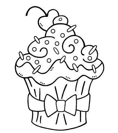 400x450 Top 25 Free Printable Cupcake Coloring Pages Online Exercises
