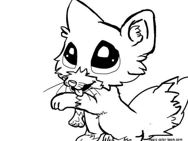 600x450 Cute Little Animal Coloring Pages
