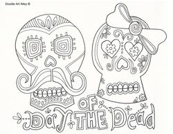 Free Printable Day Of The Dead Coloring Pages