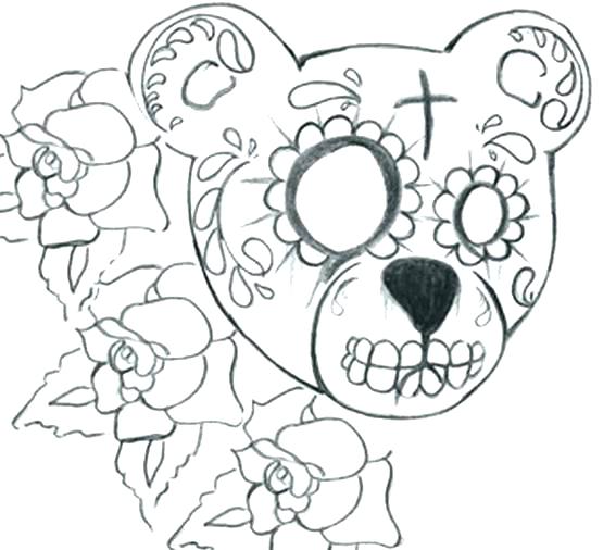 567x506 Free Day Of The Dead Coloring Pages Free Printable Day Dead