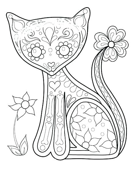 469x600 Day Of The Dead Coloring Free Printable Day Dead Coloring Pages