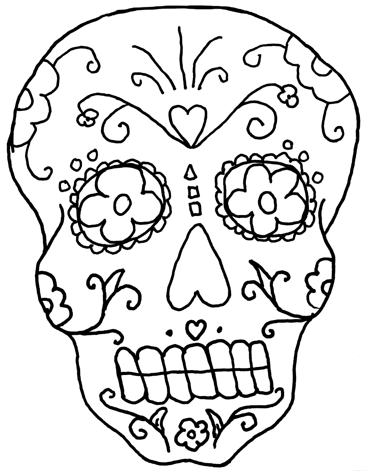 1200x1540 Day Of The Dead Face Coloring Pages Copy New Free Printable Day