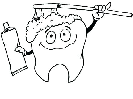 468x350 Dental Hygiene Colouring Pages Kids Coloring Tooth Fairy Coloring