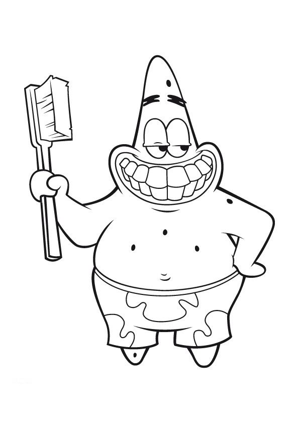 595x842 Download Printable Free Dental Coloring Pages Tooth And Brush