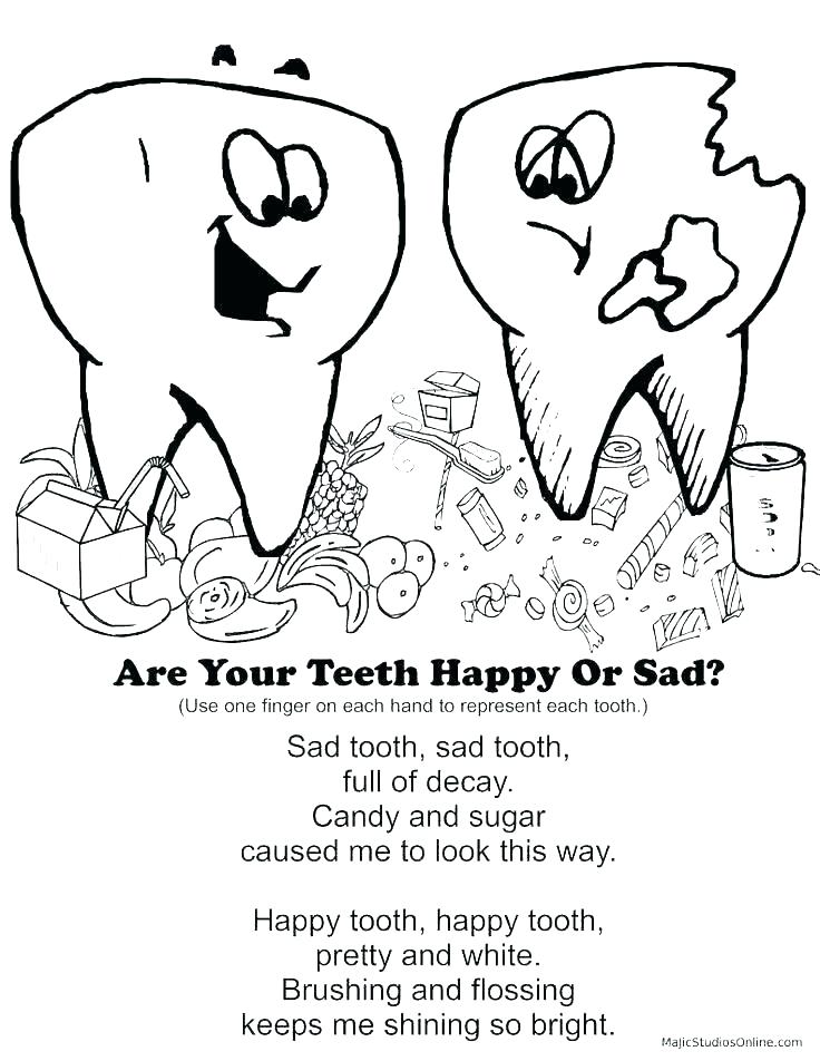 736x952 Tooth Fairy Printable Coloring Pages Tooth Coloring Page Dental