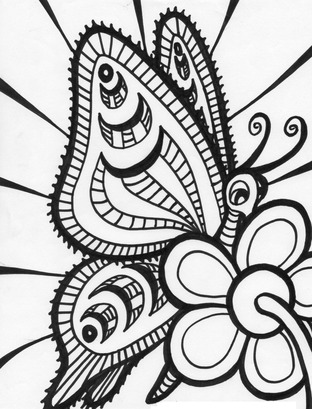 1000x1310 Free Printable Butterfly Coloring Pages For Kids