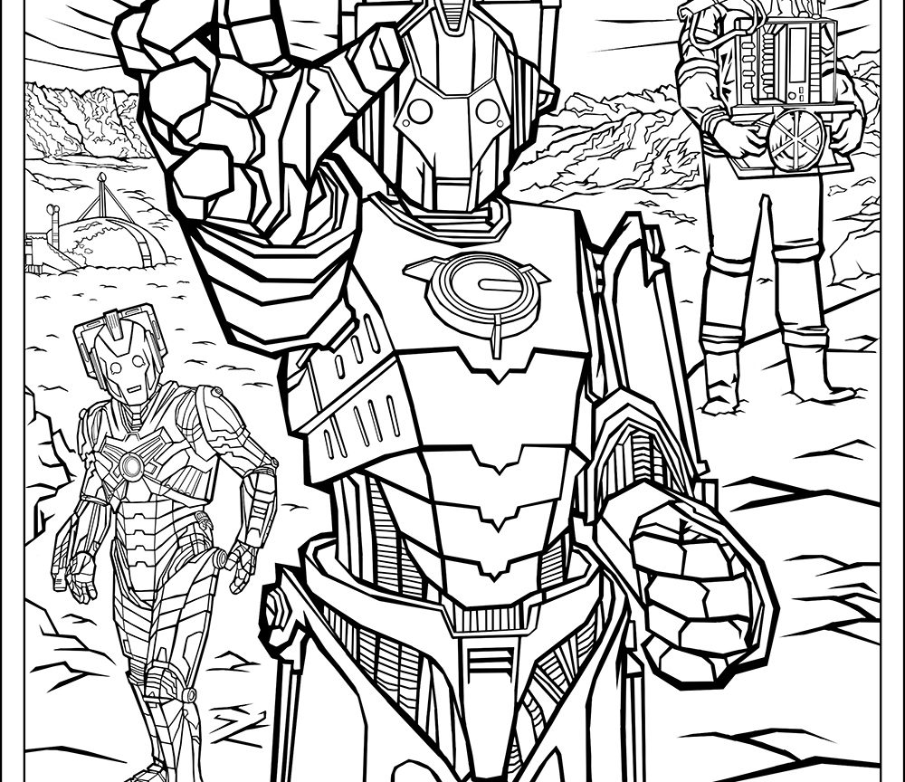1000x864 Official Doctor Who Tumblr Colouring In Packs Coloring Pages