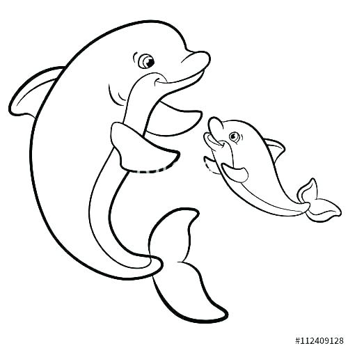 500x500 Dolphin Coloring Pages Free Free Printable Dolphin Coloring Pages