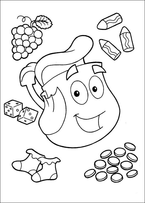 567x794 Dora Explorer Coloring Pages Free Printable Dora The Explorer