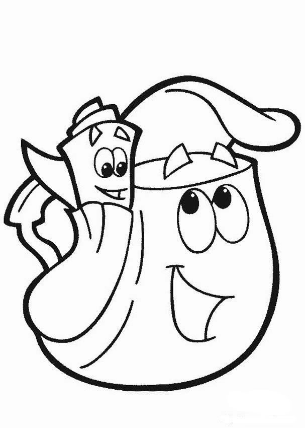 607x850 Astonishing Dora The Explorer Coloring Sheets Colouring Photos
