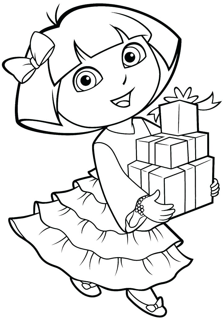 720x1054 Dora Color Page And Boots Coloring Pages To Print Images Color