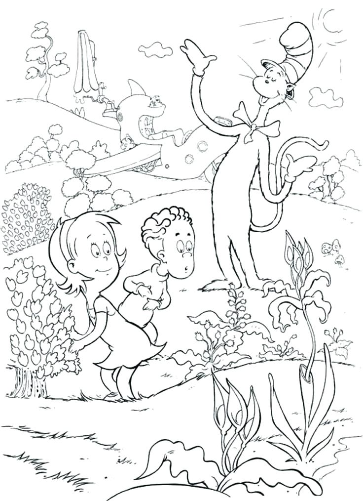 736x1014 Dr Seuss Coloring Page Free Printable Ng Sheet Birthday Ng Pages