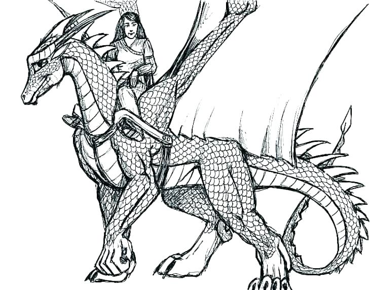 730x572 Dragon Coloring Pics Dragon Coloring Page Colouring 3 Head Pages