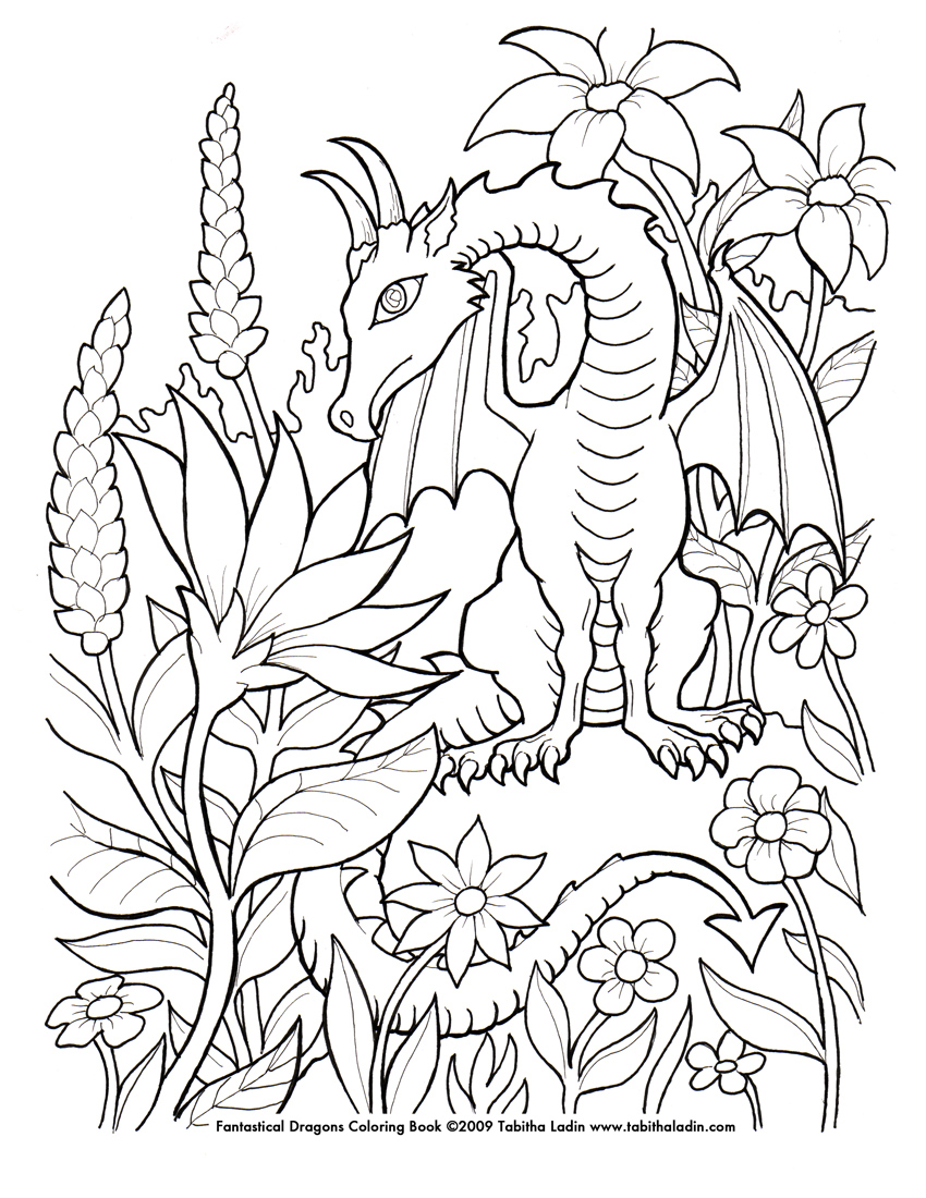850x1100 Dragon Coloring Pages The Sun Flower Pages