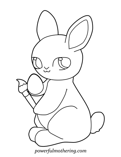 Free Printable Easter Bunny Coloring Pages