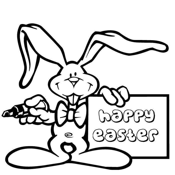700x700 Easter Bunny Coloring Pages Printable Easter Bunny Coloring Page