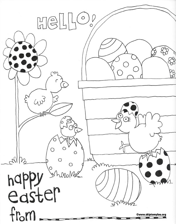 600x763 Easter Coloring Page {Free Printable} Skip To My Lou