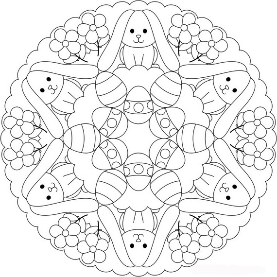 570x570 Free Easter Colouring Pages