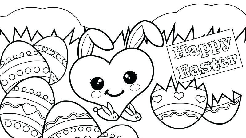 800x450 Free Printable Easter Coloring Pages For Preschoolers Simple Pa