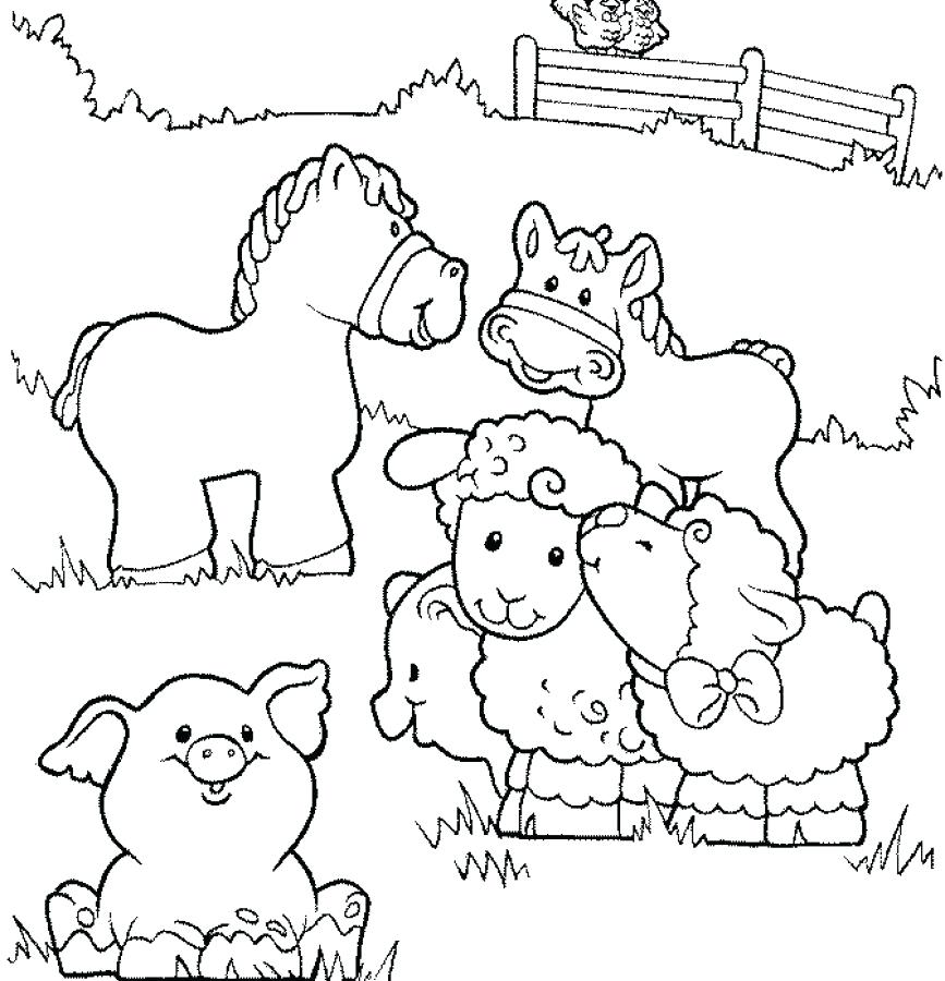 867x900 Easy Coloring Pages For Toddlers Free Printable Farm Animal