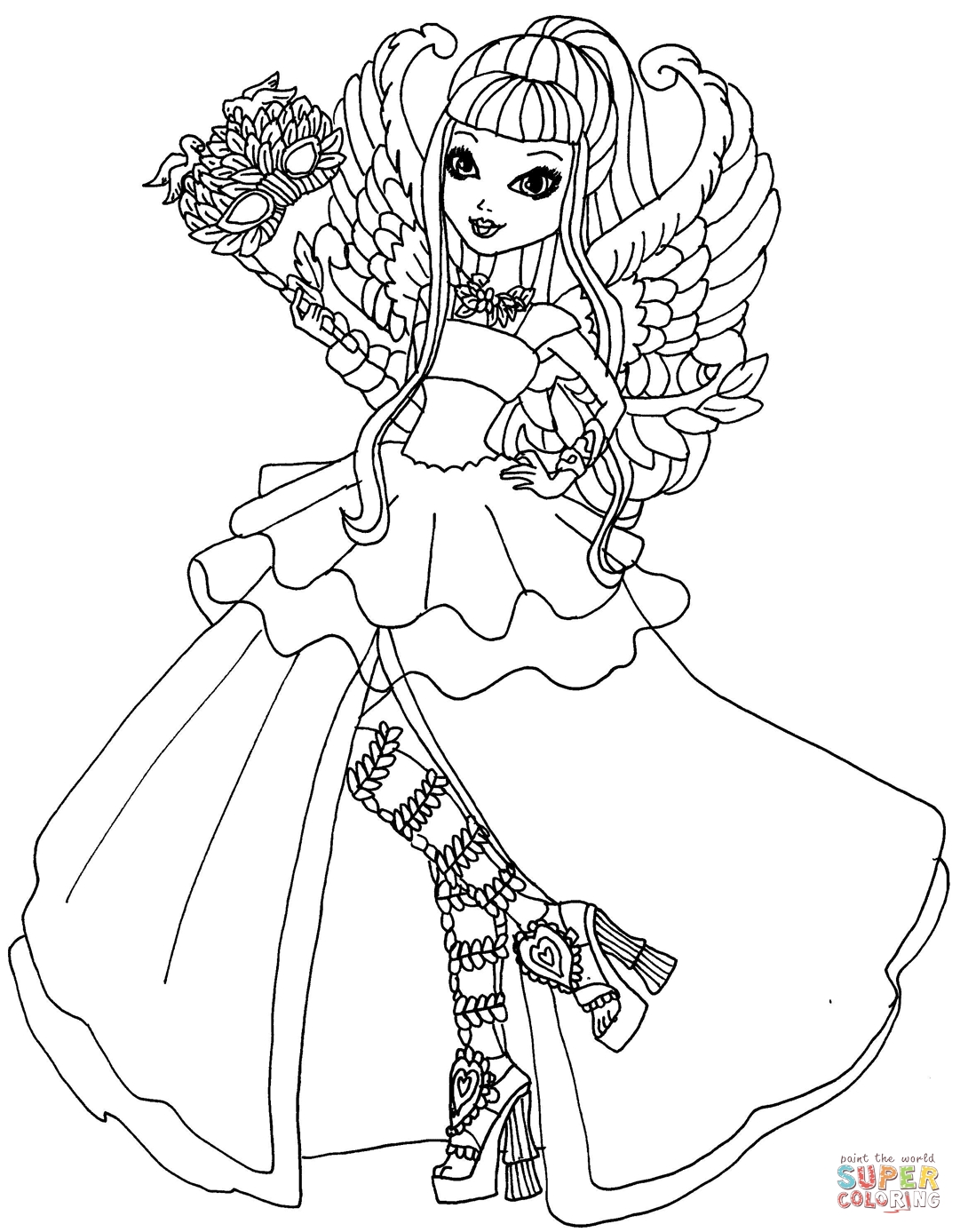 1081x1387 Ever After High Coloring Pages Free