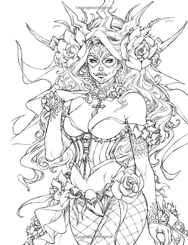 600x781 Free Printable Fairy Coloring Pages For Adults